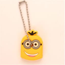 1PCS Silicone Motorcycle Key Case Cover Animal Cartoon Key Cover Cap PVC Soft Key Holder Key Chain For Girl Women Trinket Gift