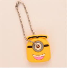 1PCS Silicone Motorcycle Key Case Cover Animal Cartoon Key Cover Cap PVC Soft Key Holder Key Chain For Girl Women Trinket Gift
