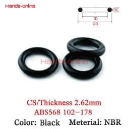 Thickness 2.62mm Ring gasket NBR Rubber seal selection ID AS568 102- 178 machine oil resistance water proof orings o-ring gasket