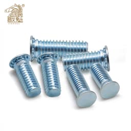 10-50PCS Self Clinching Studs Pressure Rivet Screw Zinc Plated 304 Stainless Steel M3 M4 M5 M6 M8 FH/FHS Flush Head Studs