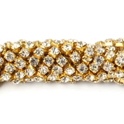 1 Yard Rhinestones Chain SS6- SS12 Gold Base Shine Crystals Stones Glue On Rhinestone Chain for Clothes Needlework Gems Crafts