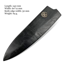 Chef's knife Japanese Gyuto Santoku Petty Nakiri Kiritsuke Protector Blade Wooden Scabbard Kitchen Knives Sheath Saya Guard NEW
