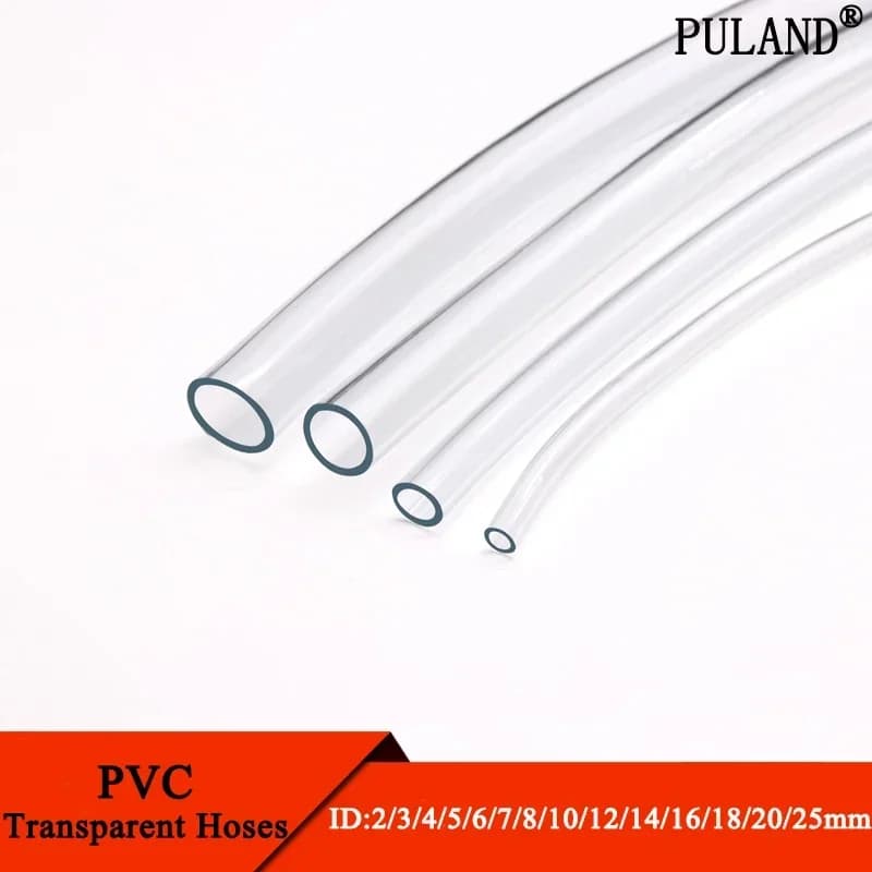 1M/3M Transparent PVC Plastic Hoses High Quality Water Pump Tube 2 3 4 5 6 8 10 12 14 16 18 20 25mm Inner Diameter