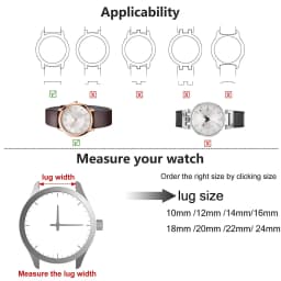 *high quality* DW watch band 8mm 10mm 12mm 13mm 14mm 15mm 16mm 17mm 18mm 19mm 20mm 21mm 22mm 24mm Milanese Strap Accessories