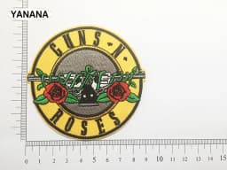 GUN BAND ROCK MUSIC Iron On Patches Cloth Mend Decorate Clothes Apparel Sewing Decoration Applique Badges Heavy Metal