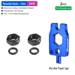 Aluminum Nuts for Bicycle Schrader Presta Valve Fastening Threaded Ring A/V F/V Shaft Washers Rim Protective Stickers