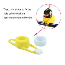 Rubber Duck Toy Car Ornaments Yellow Duck Car Dashboard Decorations Cool Glasses Duck with Propeller Helmet