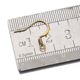 100Pcs/Lot Brass Coil French Hook Ear Wires Flattened Fish Hook Connectors Hypoallergenic For Diy Drop Earrings Jewelry Making