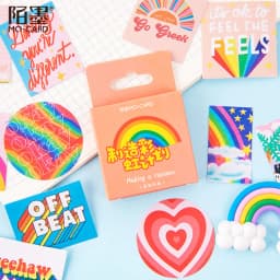 45 PCS Boxed Stickers Cartoon Animal Cute Avocado Bullet Journaling Decoration Sticker Flakes Scrapbooking School Supplies