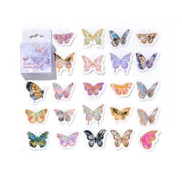 45 PCS Boxed Stickers Cartoon Animal Cute Avocado Bullet Journaling Decoration Sticker Flakes Scrapbooking School Supplies