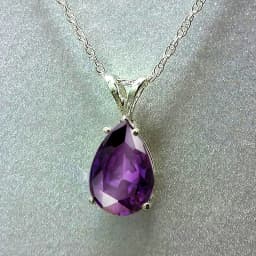 Huitan Simple Design Silver Color Necklace for Women with Single Crystal Pear CZ Stone High Quality Timeless Style Jewelry Hot