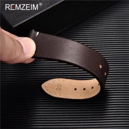 Leather Watchband Strap 18mm 20mm 22mm Quick Release Watch Strap Cowhide Handmade Black Dark Brown Vintage Leather Watchband