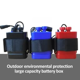 Waterproof DIY 6x18650 Battery Storage Case 18650 Battery Pack 12V/8.4V DC USB Power Supply Battery Box for Bike Light Cellphone