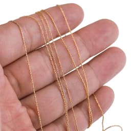 2m/lot 0.5mm Stainless Steel Tiny Cable Gold Chain Rope Chains for Diy Jewelry Making Supplies Necklace Earring Items Wholesale