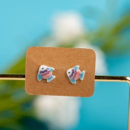 Porcelain Multicolor Ceramic Earrings Anti-allergic Cartoon cute little animal jewelry #LY531 Набор бижутерия для женщин