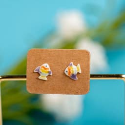 Porcelain Multicolor Ceramic Earrings Anti-allergic Cartoon cute little animal jewelry #LY531 Набор бижутерия для женщин