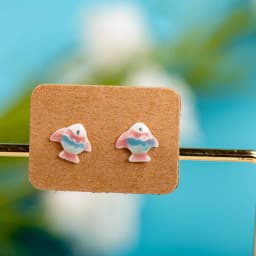 Porcelain Multicolor Ceramic Earrings Anti-allergic Cartoon cute little animal jewelry #LY531 Набор бижутерия для женщин