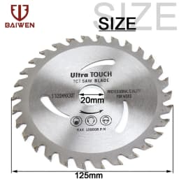 110mm/115mm/125mm Saw Blade Circular Wood Cutting Discs Alloy Cutting Wheels Power Tool For Woodworking Fits Angle Grinder