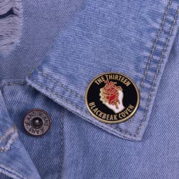 Throne of Glass Brooch Thirteen Blackbeak Coven Membership Pin Ironteeth Witches Badge Jewelry