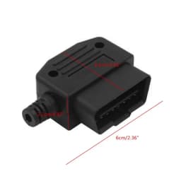 Auto OBD2 OBDII 16 Pin Male Connector Plug Diagnostic Scanner Convertor Extender Cord Adapter Connector Cable Waterproof