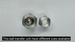 VEICHU Roller Plungers Bolts-Type VCN312/VCN313 POM Ball Stainless Steel Hex Head Conveyor Ball Rollers