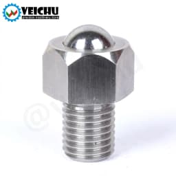 VEICHU Roller Plungers Bolts-Type VCN312/VCN313 POM Ball Stainless Steel Hex Head Conveyor Ball Rollers