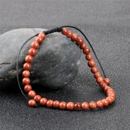 4mm Stone Beads Adjustable Bracelet For Men Natural Tiger Eye Lava Chalcedony Onyx Woven Bracelets Women Yoga Jewelry Pulseras
