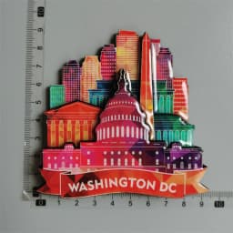 USA fridge magnets Washington D.C. cultural landscape tourist souvenirs hand-painted magnetic refrigerator sticker collection