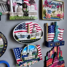 USA fridge magnets Washington D.C. cultural landscape tourist souvenirs hand-painted magnetic refrigerator sticker collection