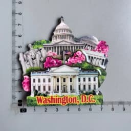 USA fridge magnets Washington D.C. cultural landscape tourist souvenirs hand-painted magnetic refrigerator sticker collection