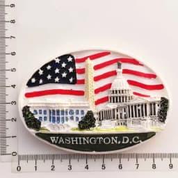 USA fridge magnets Washington D.C. cultural landscape tourist souvenirs hand-painted magnetic refrigerator sticker collection