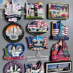 USA fridge magnets Washington D.C. cultural landscape tourist souvenirs hand-painted magnetic refrigerator sticker collection