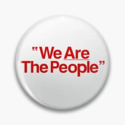 We Are The People Taxi Driver Soft Button Pin Brooch Women Cute Fashion Badge Funny Decor Metal Gift Jewelry Collar Hat Clothes