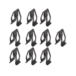 10Pcs Universal Car Front Console Dash Dashboard Auto Fender Body Door Panel Decorative Metal Retainer Black Rivet Fastener Clip