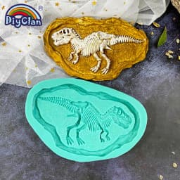 Dinosaur Skeleton Specimen Silicone Mold Tyrannosaurus Ankylosaurus Specimen Model Gypsum Resin Handmade Epoxy Mold Handicrafts