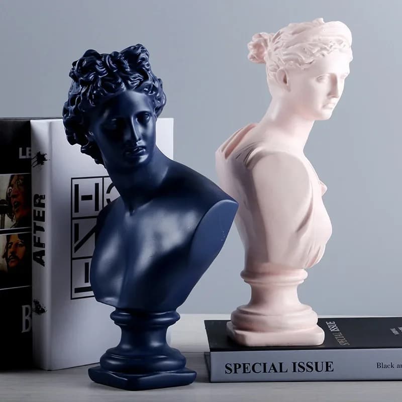 Ancient Greece European Resin David Venus Head Statuees Decoration Statues for decoration Home