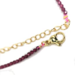 Fashion Faceted Gemstones 2mm Beads Necklace Pink Quartz Crystal Turquoise Garnet Olivine Choker Men Female Jewelry Party Gift