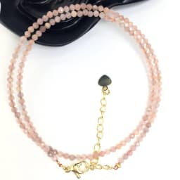 Fashion Faceted Gemstones 2mm Beads Necklace Pink Quartz Crystal Turquoise Garnet Olivine Choker Men Female Jewelry Party Gift
