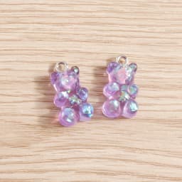 10pcs 11*20mm Candy Colors Cute Animal Gummy Bear Charms for Making Drop Earrings Pendants Necklaces Keychain Jewelry Findings