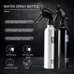 300ml/500ml Spray Bottle Refillable Mist Bottle Dispenser Hairdressing Empty Bottle Aluminum Salon Water Can Wholesale