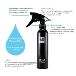 300ml/500ml Spray Bottle Refillable Mist Bottle Dispenser Hairdressing Empty Bottle Aluminum Salon Water Can Wholesale