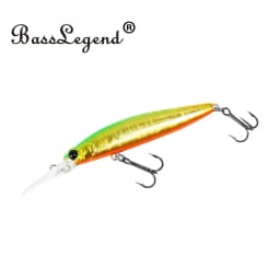 BassLegend Japan Fishing Floating Minnow Jerkbait Cherry Blood Trout Bass Pike Hard Lure MD70 70F