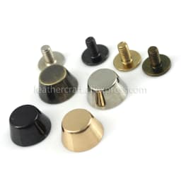 4pcs Metal Bag Base Studs Bucket Shape Bag Feet Screw Back Rivets for Garment Leather Craft Belt Wallet Decoration Parts