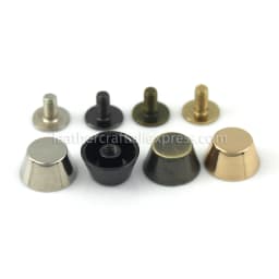 4pcs Metal Bag Base Studs Bucket Shape Bag Feet Screw Back Rivets for Garment Leather Craft Belt Wallet Decoration Parts