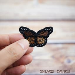 Color Butterfly Purple Pink Yellow DIY Patches Embroidery For T-Shirt Iron On Appliques Clothes Jeans Stickers Badges Parche