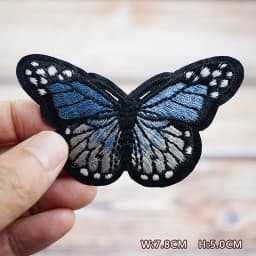 Color Butterfly Purple Pink Yellow DIY Patches Embroidery For T-Shirt Iron On Appliques Clothes Jeans Stickers Badges Parche