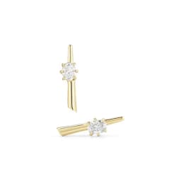 CRMYA Unique gold-plated CZ Stud Earrings For Women Cubic Zirconia Pendientes Boho Luxury Fashion Jewelry