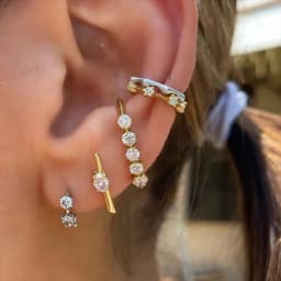 CRMYA Unique gold-plated CZ Stud Earrings For Women Cubic Zirconia Pendientes Boho Luxury Fashion Jewelry