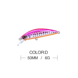 5cm 6g Fishing Lure Hardcore LG Heavy Minnow 50S Wobbler Sinking Jerkbait Swimbait Artificial Hard Bait Trout Bait Bass Bait