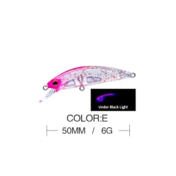 5cm 6g Fishing Lure Hardcore LG Heavy Minnow 50S Wobbler Sinking Jerkbait Swimbait Artificial Hard Bait Trout Bait Bass Bait